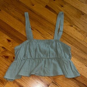 PacSun Sage Green Ruffle Camisole